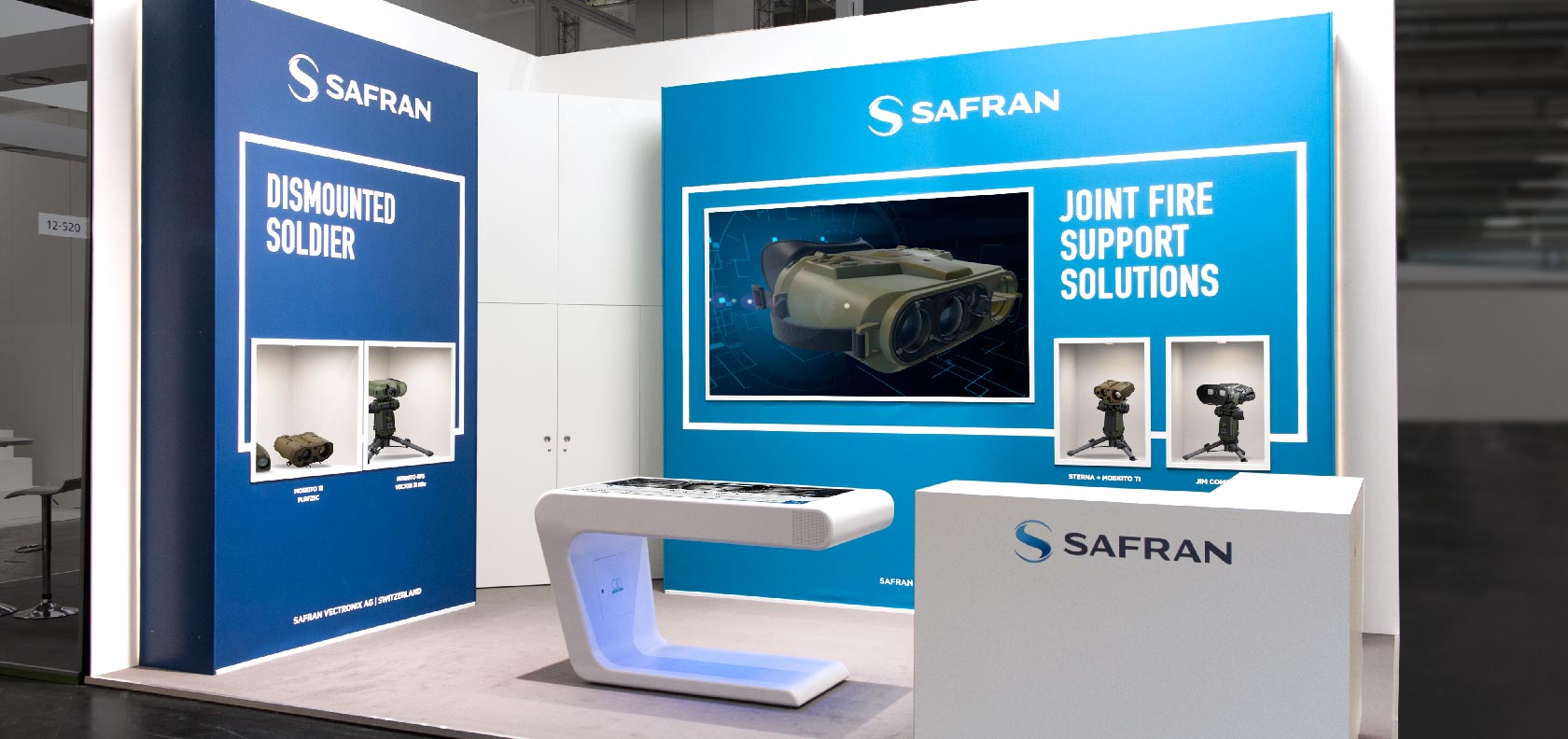 Safran Vectronix exhibition design - concept