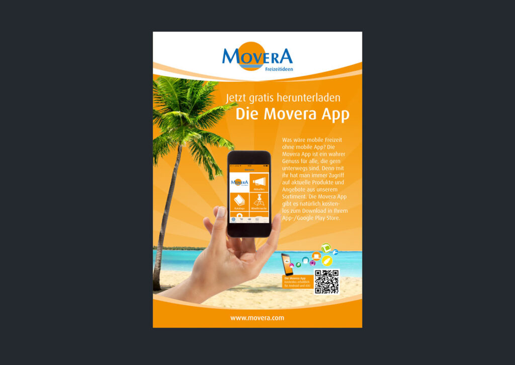 Movera digital design - app poster